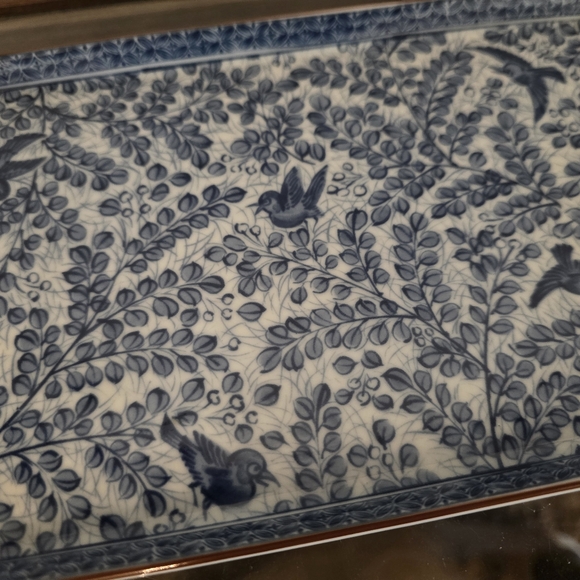 Vintage Japanese porclain accessory tray. - Picture 2 of 6